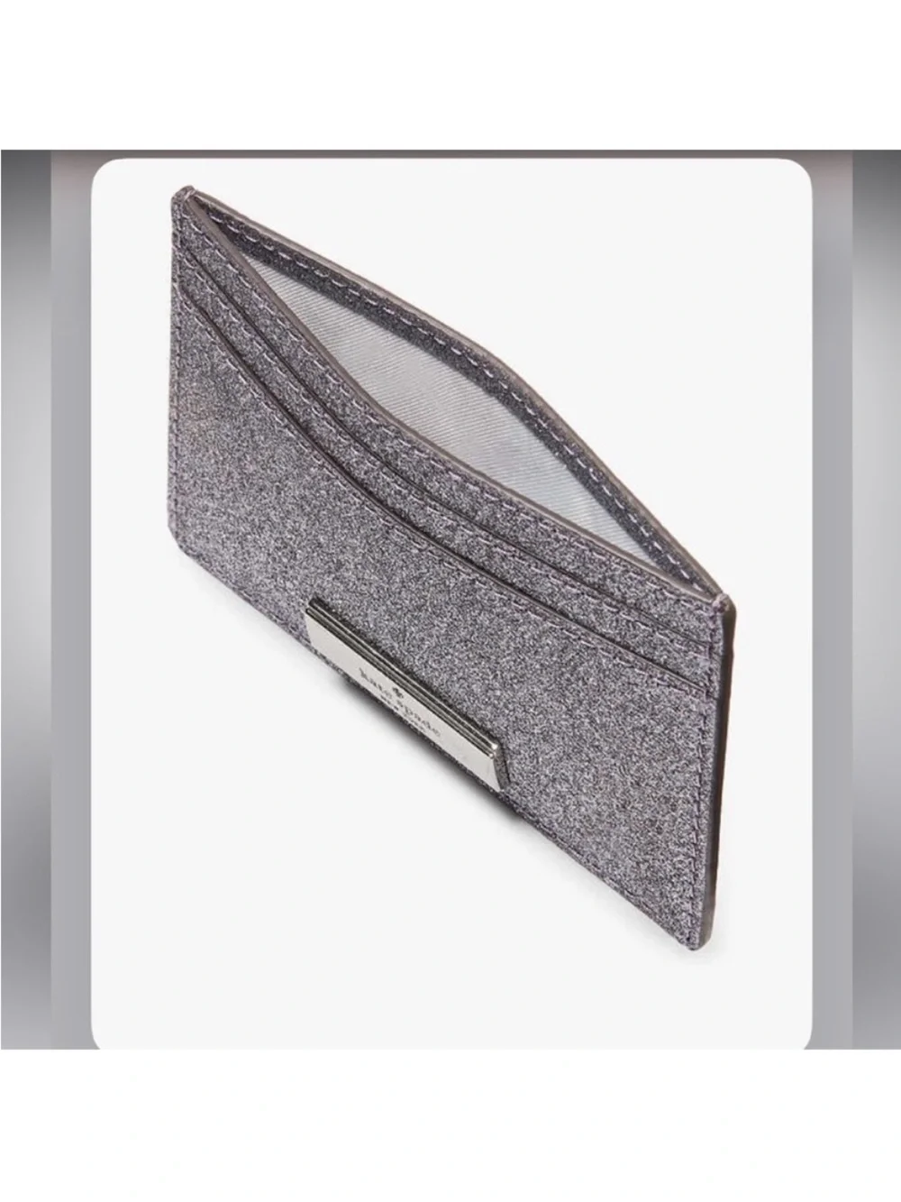 KATE SPADE NIB GLITTER CARDHOLDER